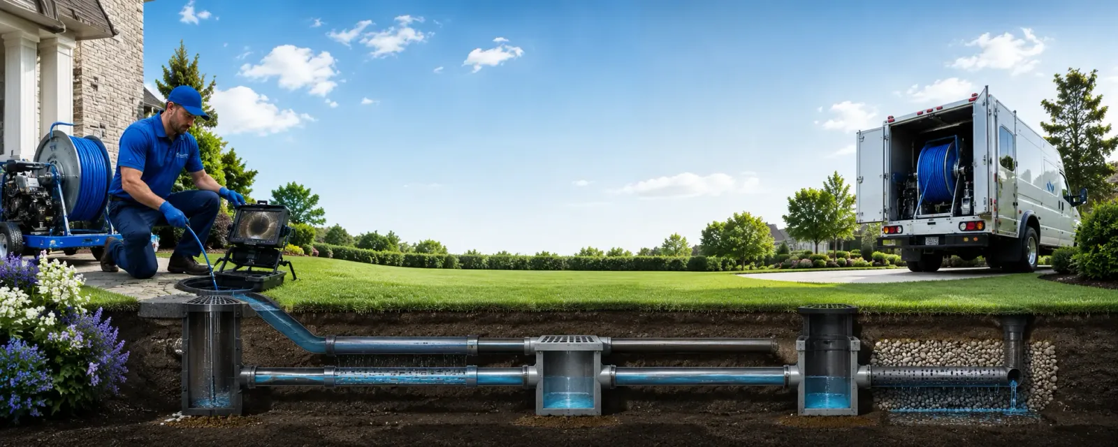 Outdoor drain cleaning information for Neelyton, PA